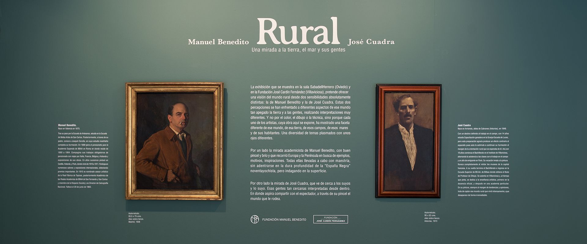 Exposición Rural en la Sala Sabadell (Oviedo). Manuel Benedito y José Cuadra