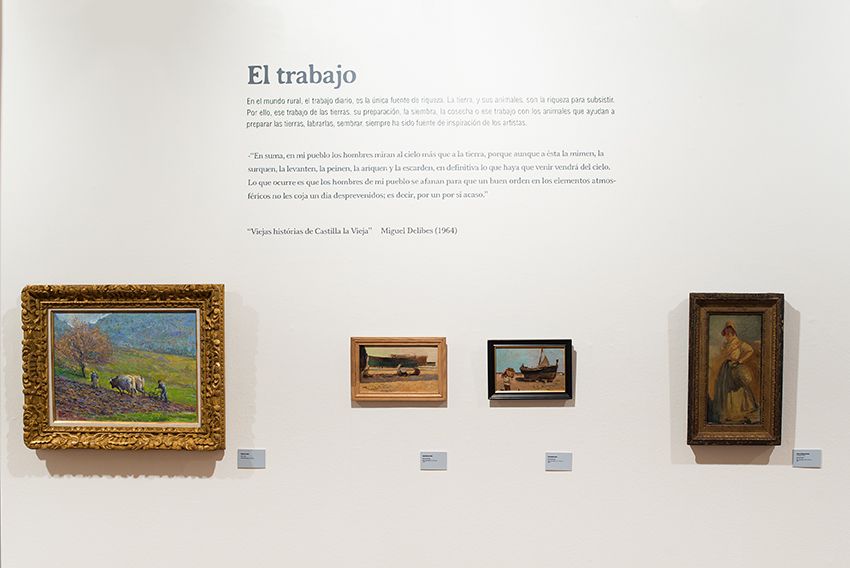 Exposición Rural en la Sala Sabadell (Oviedo). Manuel Benedito y José Cuadra