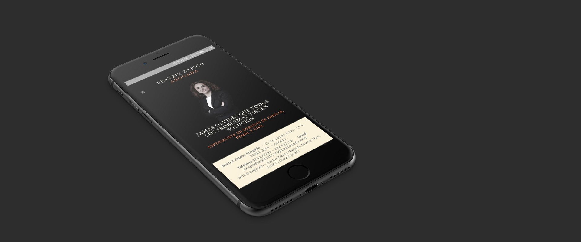 Página web para Beatriz Zapico Abogada