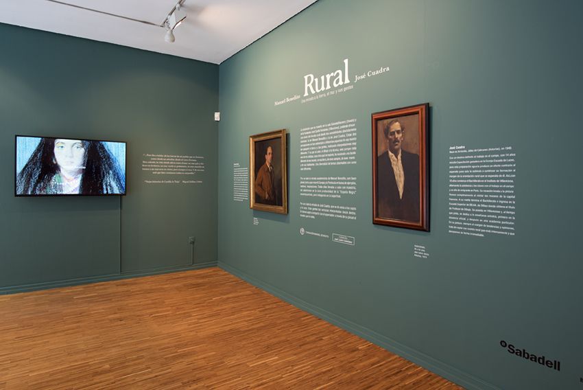 Exposición Rural en la Sala Sabadell (Oviedo). Manuel Benedito y José Cuadra